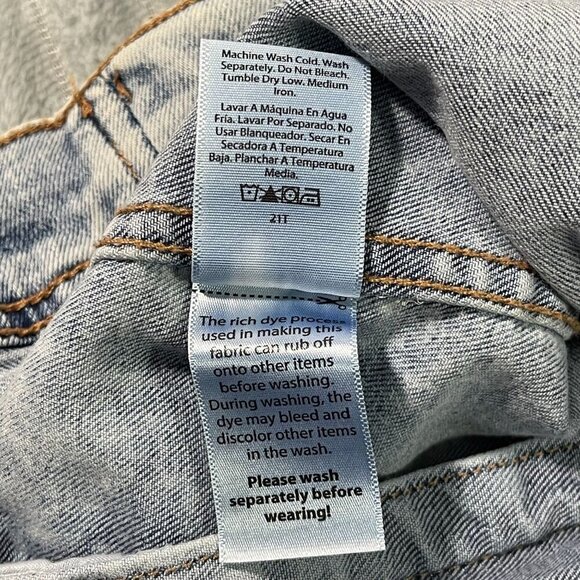 Mens Denim Trucker Jean Jacket Lt Wash Blue Retro Casual Relaxed Workwear 2XL - Picture 4 of 9